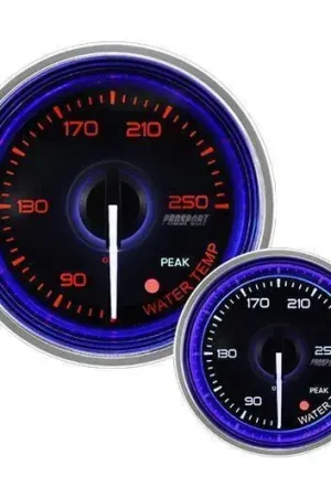 Fan Favorite ProSport 52mm 'Crystal' Water Temperature Gauge - Amber/White - Fahrenheit