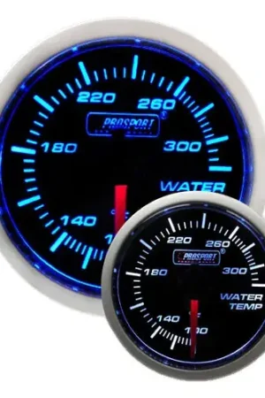 Luxury ProSport 52mm 'Performance' Water Temperature Gauge - Blue/White - Fahrenheit