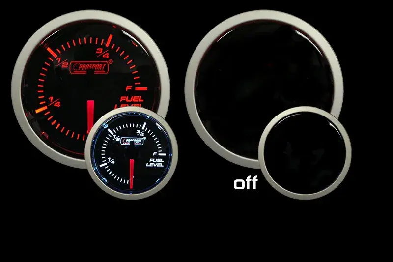 ProSport 52mm Electrical 'Premium' Fuel Level Gauge - Amber/White Fast Shipping