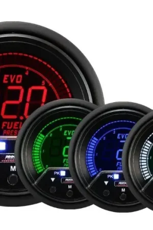 ProSport 60mm Electrical 'Premium Evo' Fuel Pressure Gauge - Multi-Colour Today Only