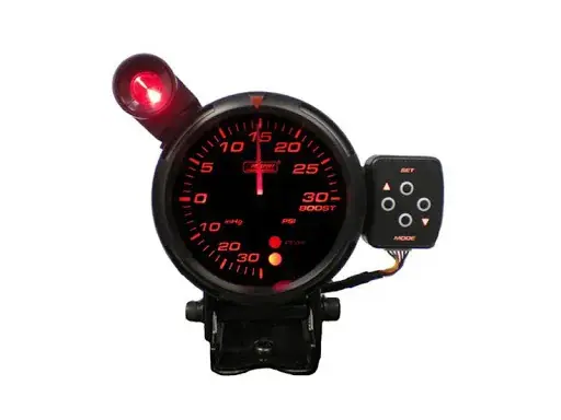 ProSport 80mm Electrical 'Performance' Boost Gauge - White/Blue/Amber Deal