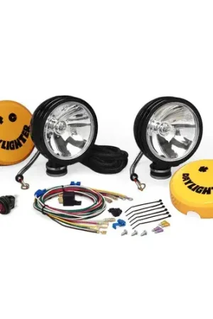 Instant Buy KC HiLiTES Daylighter 6in. Halogen Light 100w Spot Beam (Pair Pack System) - Black SS