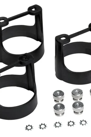 Autometer Gauge Bracket Kit 2-1/16" Black Composite Qty 3 Discount