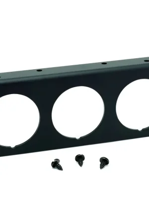 Buy Online Autometer Gauge Mounting Panel Triple 2-1/16" Black Aluminum