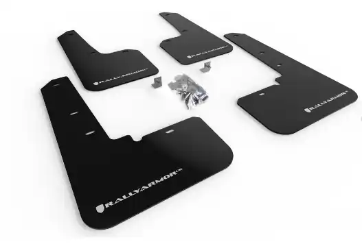 Luxury Rally Armor UR Rally Mud Flap (Outback 2020-2024) Black/White Logo
