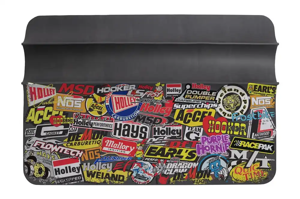 In Demand Holley /MSD Sticker Bomb Fender Cover - 36" x 26" Sticker Bomb Fender Cover-36" x 26"
