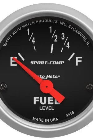 Autometer 2-1/16" Fuel Level 16-158 ohm Air-Core Sport-Comp Super Sale