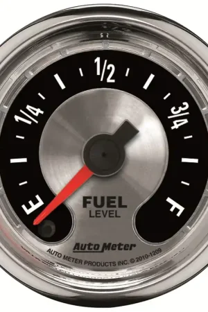 Price Cut Autometer 2-1/16" Fuel Level Programmable 0-280 ohm Stepper Motor American Muscle