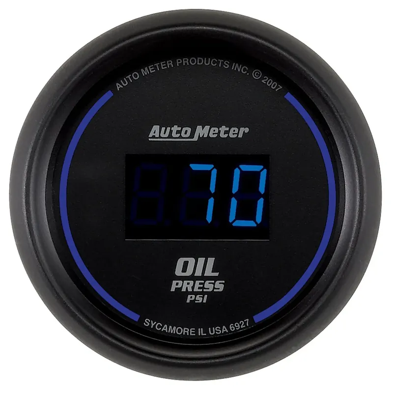 Budget Autometer 2-1/16" Oil Pressure 5-100 PSI Cobalt Digital