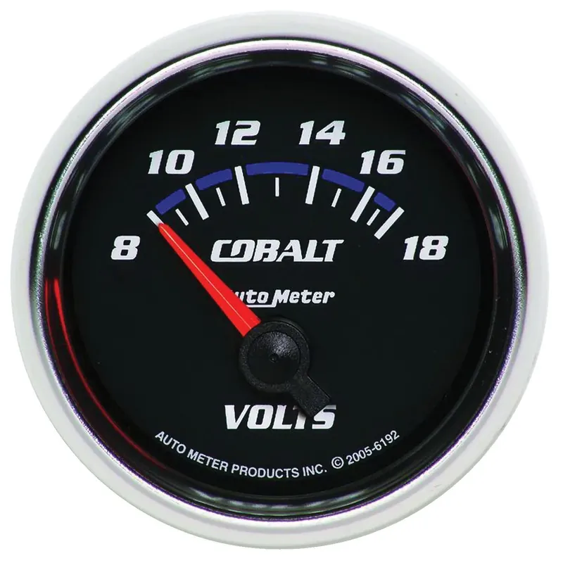 Autometer 2-1/16" Voltmeter 8-18V Air-Core Cobalt Shop Now