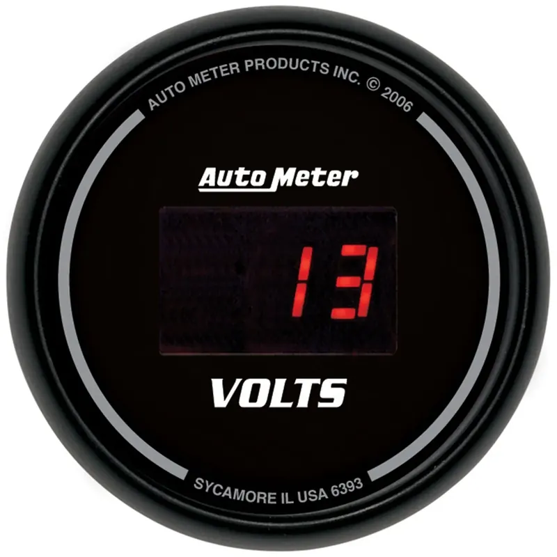 Autometer 2-1/16" Voltmeter 8-18V Sport-Comp Digital New Arrival