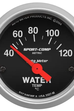 Don’t Miss Out Autometer 2-1/16" Water Temperature 40-120 °C Air-Core Sport-Comp
