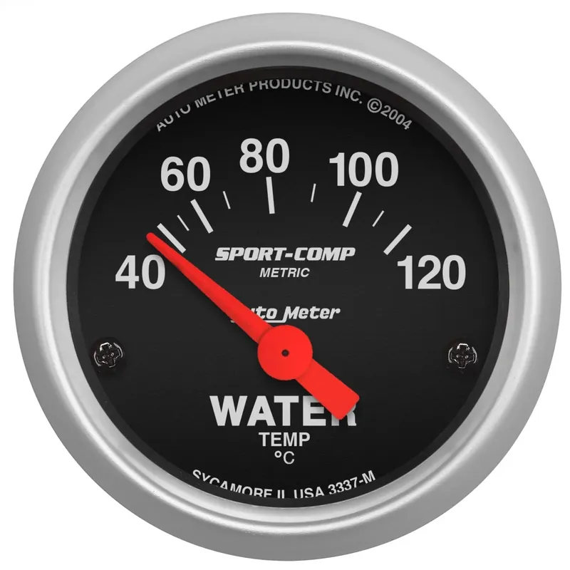 Don’t Miss Out Autometer 2-1/16" Water Temperature 40-120 °C Air-Core Sport-Comp