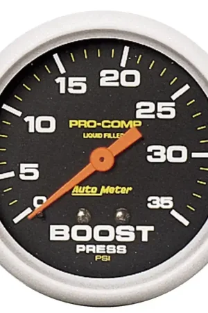 Autometer 2-5/8" Boost 0-35 PSI Mechanical Liquid Filled Pro-Comp Fast Shipping