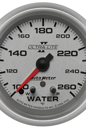 Wholesale Autometer 2-5/8" Water Temperature w/Peak & Warn 100-260 °F Stepper Motor Ultra-Lite II