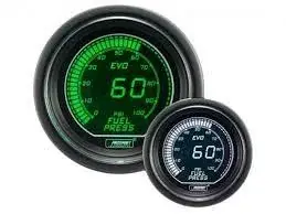 ProSport 52mm Electrical 'Evo' Fuel Pressure Gauge - Green/White Exclusive