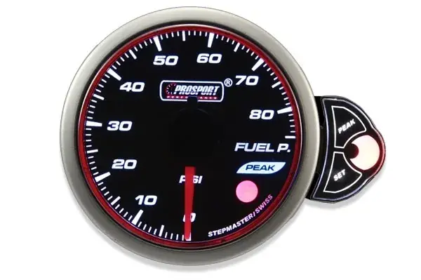 ProSport 52mm Electrical 'Halo' Fuel Pressure Gauge - Blue/White/Amber New Arrival