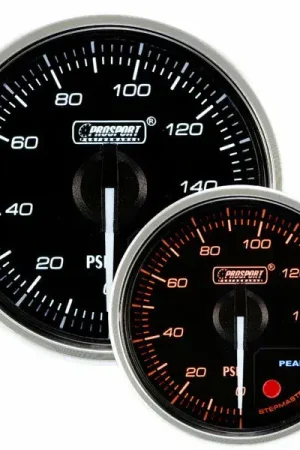 Trusted Brand ProSport 52mm Electrical 'Supreme' Oil Pressure Gauge - Clear Lens Amber/White
