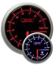 ProSport 60mm Electrical 'Premium' Tachometer Gauge - Amber/White Hassle-Free Returns