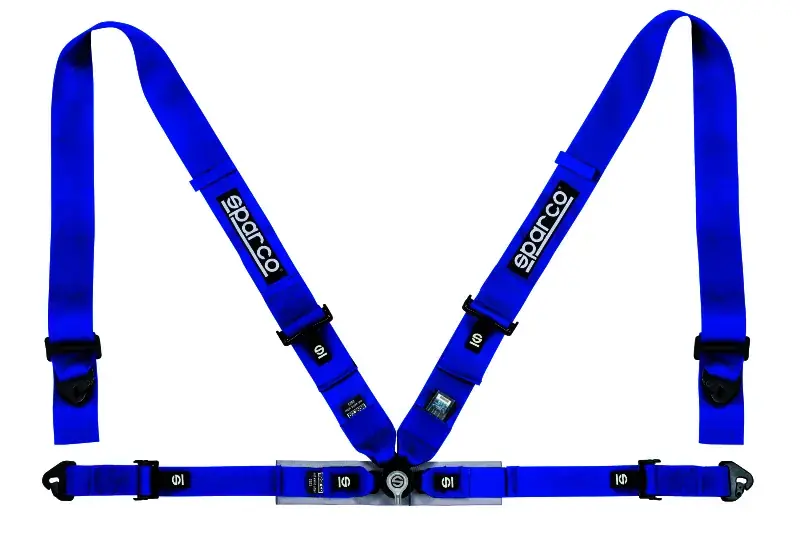 Certified Sparco Belt 4Pt 3in/2in Competition Harness - Black