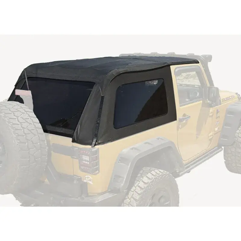 Flash Sale Rugged Ridge Bowless Top 2-Door Black Diamond 07-18 Jeep Wrangler