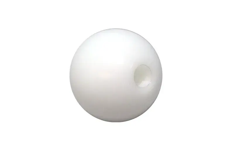 Torque Solution Delrin 50mm Round Shift Knob - 12x1.25 White New Release