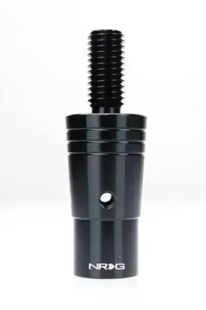 NRG NRG 14mm Euro Aluminum Adapter w/ M10x1.5 Thread Pitch - Black Exclusive