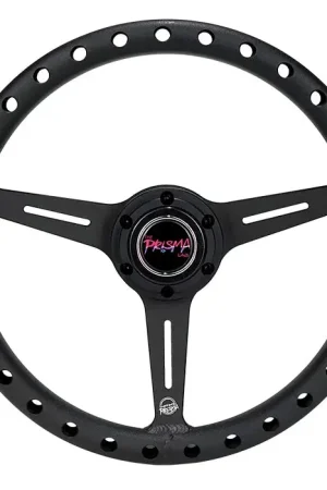 In Demand NRG NRG Aluminum Steering Wheel 330mm - Extra Light - Ergonomic Grip - Anadized Pink
