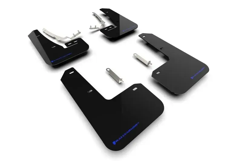 While Supplies Last Rally Armor Rally Armor 22-24 VW MK8 Golf GTI/R Black UR Mud Flap w/Blue Logo