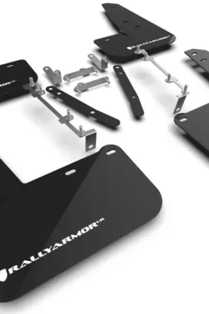 Same Day Shipping Rally Armor Rally Armor 23-24 Toyota GR Corolla Black UR Mud Flap w/White Logo