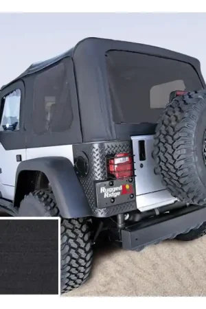 Rugged Ridge S-Top No Door Skins Black Tinted Windows 03-06 Wrang Grab Now