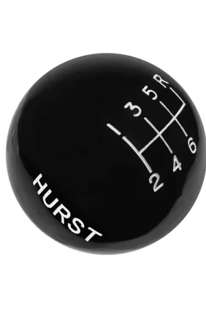 Hurst Shift Knob - Black 6-Speed - 3/8-16 Threads Fits Shifters with 3/8-16 Threads Hot Deal
