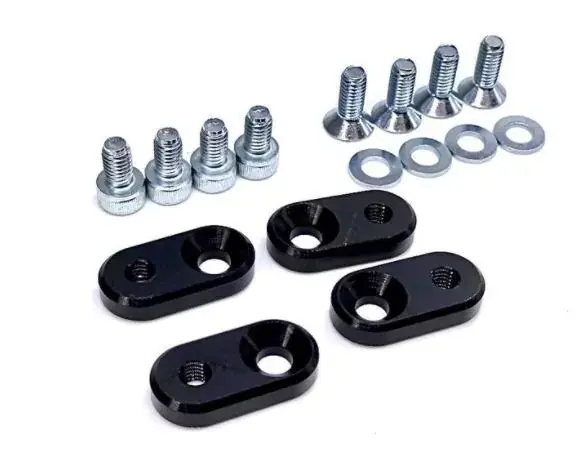 Handmade Platinum Racing Products US License Plates to JDM Adapter Bracket Billet Default Title