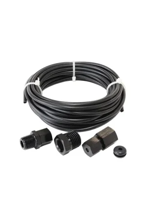 Worldwide Shipping Aeroflow 1/8" Nylon Tubing w/Black Fittings - 3.6m long