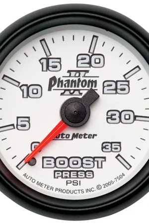 Autometer 2-1/16" Boost 0-35 PSI Mechanical Phantom II Handmade