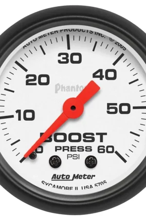 Bulk Order Autometer 2-1/16" Boost 0-60 PSI Mechanical Phantom