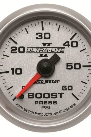 Autometer 2-1/16" Boost 0-60 PSI Mechanical Ultra-Lite II Latest