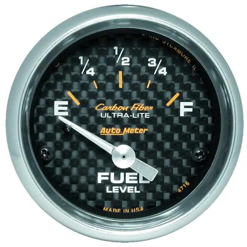 Autometer 2-1/16" Fuel Level 240-33 ohm Air-Core SSE Carbon Fiber In Demand