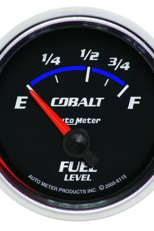 Certified Autometer 2-1/16" Fuel Level 73 E 8-12F ohm Air-Core Cobalt