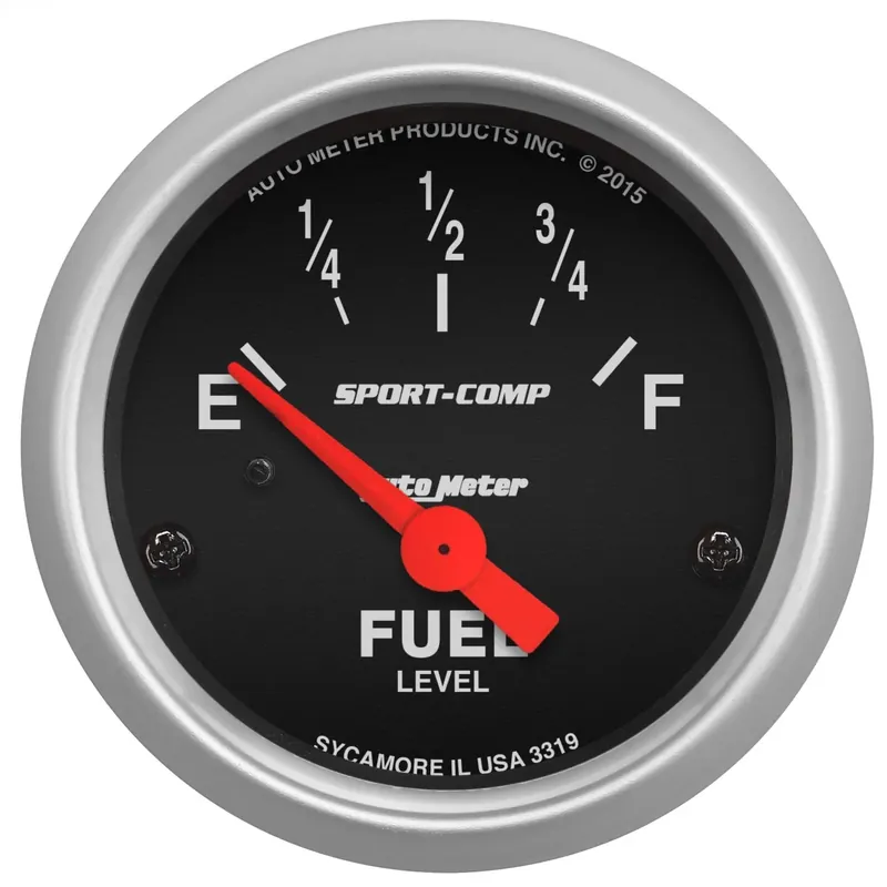 Autometer 2-1/16" Fuel Level 73-10 ohm Air-Core Linear Sport-Comp Fan Favorite