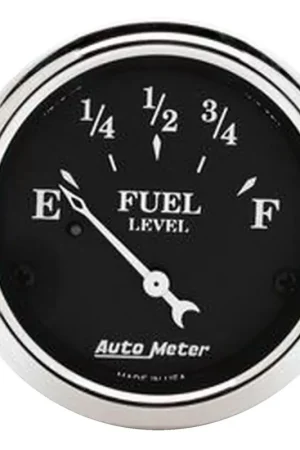Modern Autometer 2-1/16" Fuel Level 73-10 ohm Air-Core Old Tyme Black