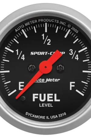 Autometer 2-1/16" Fuel Level Programmable 0-280 ohm Stepper Motor Sport-Comp Latest