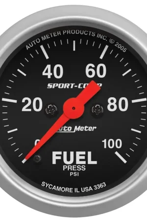 Markdown Autometer 2-1/16" Fuel Pressure 0-100 PSI Stepper Motor Sport-Comp