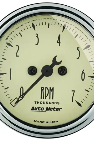 Autometer 2-1/16" In-Dash Tachometer 0-7,000 RPM Antique Beige Time-Limited