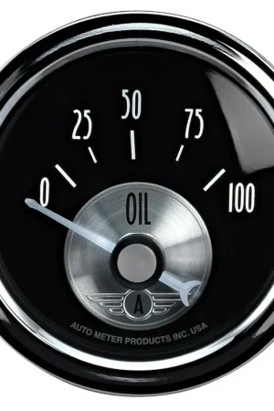 Autometer 2-1/16" Oil Pressure 0-100 PSI Air-Core Prestige Black Diamond Place Order