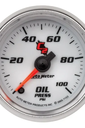 Autometer 2-1/16" Oil Pressure 0-100 PSI Stepper Motor C2 Latest