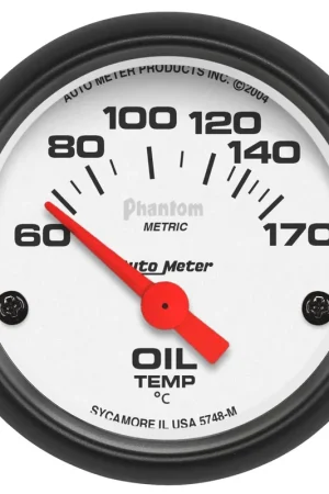 Exclusive Autometer 2-1/16" Oil Temperature 60-170 °C Air-Core Phantom