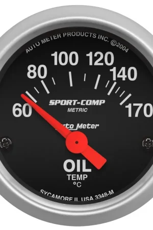 Autometer 2-1/16" Oil Temperature 60-170 °C Air-Core Sport-Comp Brand New
