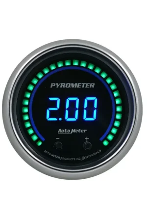 Autometer 2-1/16" Two Channel Pyrometer EGT 0-2,000 °F/0-1,100 °C Cobalt Elite Digital Top Pick