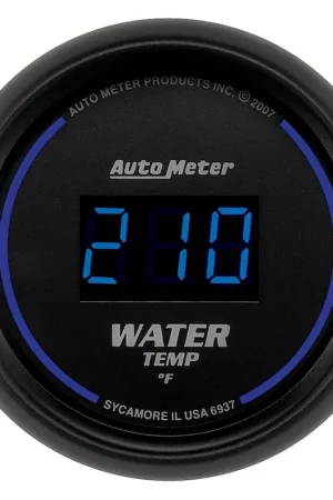 Autometer 2-1/16" Water Temperature 0-340 °F Cobalt Digital Limited Edition